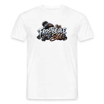 Frostbeule mit Stil - Männer T-Shirt - Weiß - Vorne - AI Model Male 178 dark (178cm)