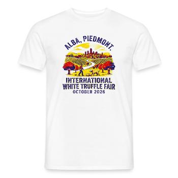 Alba Piedmont International White Truffle Fair - Männer T-Shirt - Weiß - Vorne - AI Model Male 178 dark (178cm)
