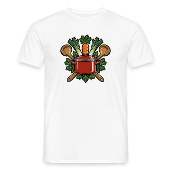 Suppenteam – Gemeinsam schmeckt es besser - Männer T-Shirt - Weiß - Vorne - AI Model Male 178 dark (178cm)