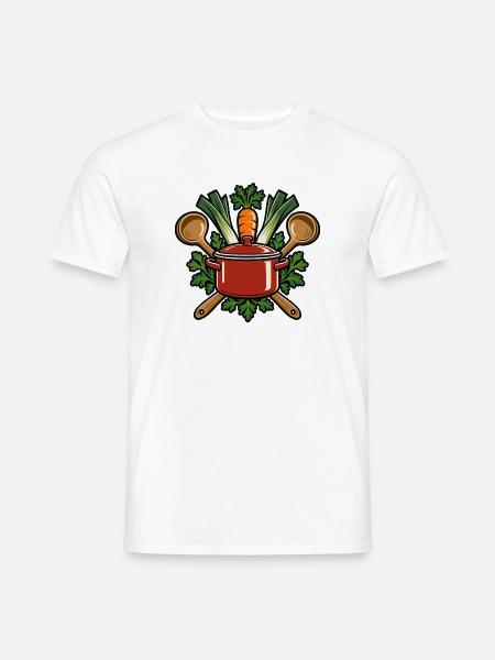 Suppenteam – Gemeinsam schmeckt es besser - Männer T-Shirt - Weiß