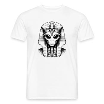 Außerirdischer Pharao - Männer T-Shirt - Weiß - Vorne - AI Model Male 178 dark (178cm)