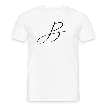 Name mit B Initiale für Ben Benjamin Bastian - Männer T-Shirt - Weiß - Vorne - AI Model Male 178 dark (178cm)