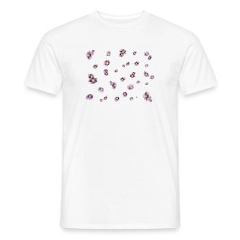 lila Mohn - Männer T-Shirt - Weiß - Vorne - AI Model Male 178 dark (178cm)