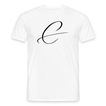 Name mit C Initiale für Clara Charlotte Christian - Männer T-Shirt - Weiß - Vorne - AI Model Male 178 dark (178cm)