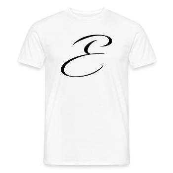 Name mit E Initiale für Emma Emilia Elias Emil - Männer T-Shirt - Weiß - Vorne - AI Model Male 178 dark (178cm)