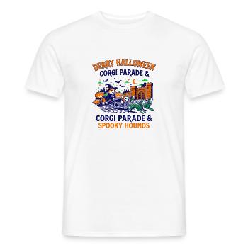 Derry Halloween Corgi Parade And Spooky Hounds - Männer T-Shirt - Weiß - Vorne - AI Model Male 178 dark (178cm)