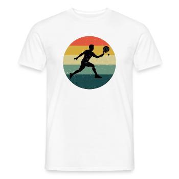 Padel Schuhe Fans und Padel Tasche passen zusammen - Männer T-Shirt - Weiß - Vorne - AI Model Male 178 dark (178cm)