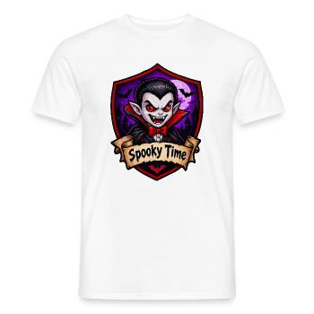 Spukzeit Vampir Cartoon - Männer T-Shirt - Weiß - Vorne - AI Model Male 178 dark (178cm)