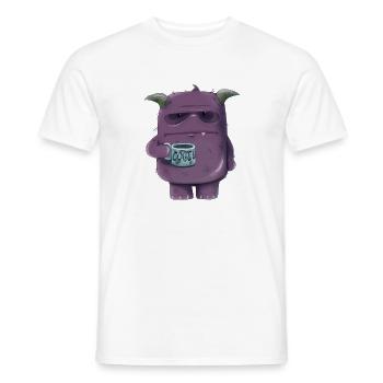 Morgenmuffel - Männer T-Shirt - Weiß - Vorne - AI Model Male 178 dark (178cm)