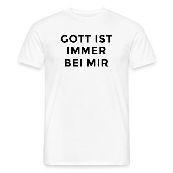 Gott ist immer bei mir - Männer T-Shirt - Weiß - Vorne - AI Model Male 178 dark (178cm)