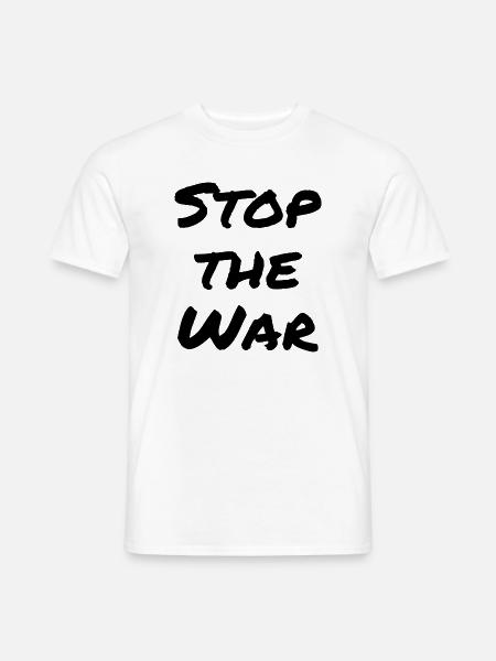 Stop the war - Männer T-Shirt - Weiß