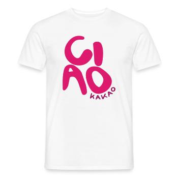 Ciao Kakao - Männer T-Shirt - Weiß - Vorne - AI Model Male 178 dark (178cm)