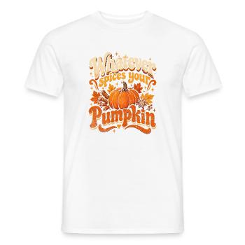 Kürbisgewürze – Whatever Your Pumpkin - Männer T-Shirt - Weiß - Vorne - AI Model Male 178 dark (178cm)