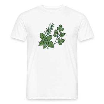 Herbs & Kitchen Garden – Motiv Geschenkidee. - Männer T-Shirt - Weiß - Vorne - AI Model Male 178 dark (178cm)