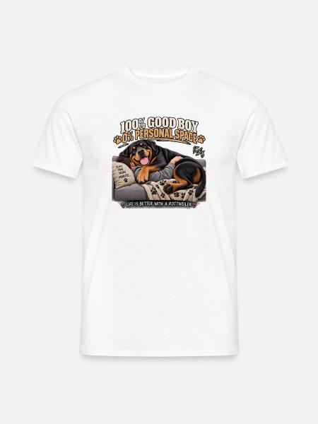 100% braver Junge, eigener Raum - Männer T-Shirt - Weiß