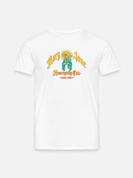 Marian Madonna Homöopathieclub - Männer T-Shirt - Weiß