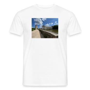 Burg von Chenonceau - Männer T-Shirt - Weiß - Vorne - AI Model Male 178 dark (178cm)