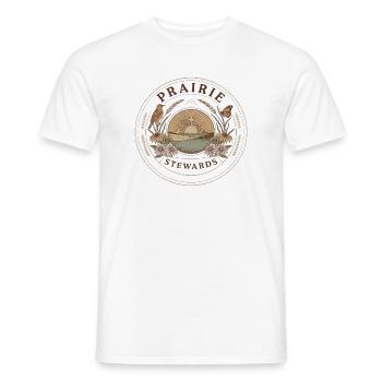 Prairie Stewards Native Prairie - Männer T-Shirt - Weiß - Vorne - AI Model Male 178 dark (178cm)
