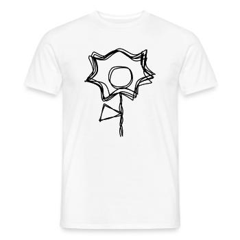 Osterglocke handgezeichnet - Männer T-Shirt - Weiß - Vorne - AI Model Male 178 dark (178cm)