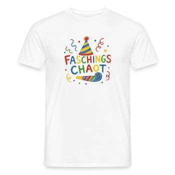 Faschings Chaot Karneval Kinder Party Spruch Shirt - Männer T-Shirt - Weiß - Vorne - AI Model Male 178 dark (178cm)