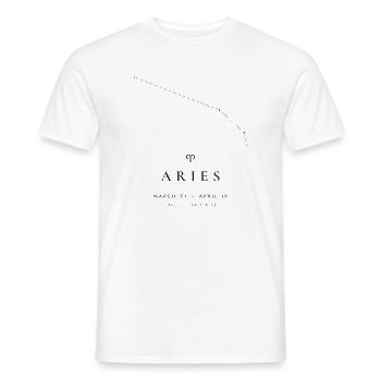 Sternbild Böder — Wahre Himmelskarte - Männer T-Shirt - Weiß - Vorne - AI Model Male 178 dark (178cm)