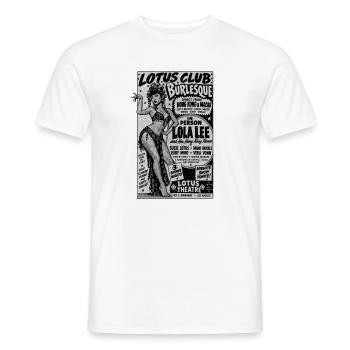 LOTUS CLUB - Männer T-Shirt - Weiß - Vorne - AI Model Male 178 dark (178cm)