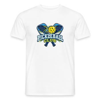 Pickleball-Clublogo - Männer T-Shirt - Weiß - Vorne - AI Model Male 178 dark (178cm)
