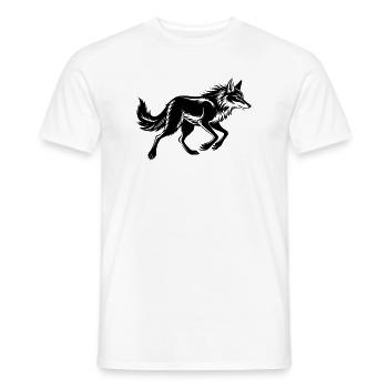 Kojotenlauf - Männer T-Shirt - Weiß - Vorne - AI Model Male 178 dark (178cm)