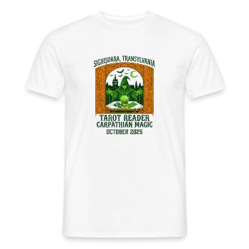 Carpathian Magic Tarot Reader Sighișoara - Männer T-Shirt - Weiß - Vorne - AI Model Male 178 dark (178cm)