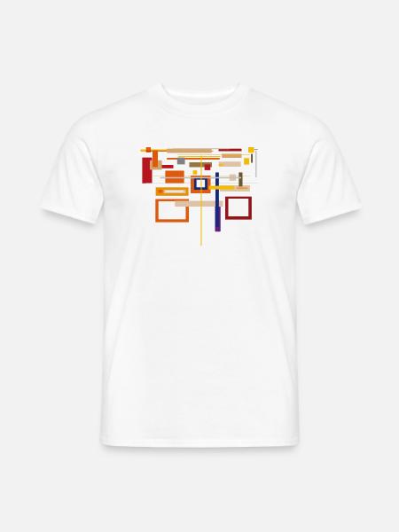 Architektur Muster / Farben Abstrakt - Männer T-Shirt - Weiß