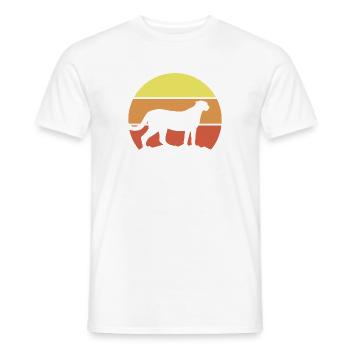 Gepard Retro Style - Männer T-Shirt - Weiß - Vorne - AI Model Male 178 dark (178cm)