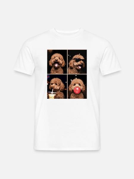 Hunde Pudel Hund - Männer T-Shirt - Weiß