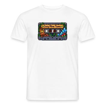 Gemütliche Minenklänge Kassette - Männer T-Shirt - Weiß - Vorne - AI Model Male 178 dark (178cm)