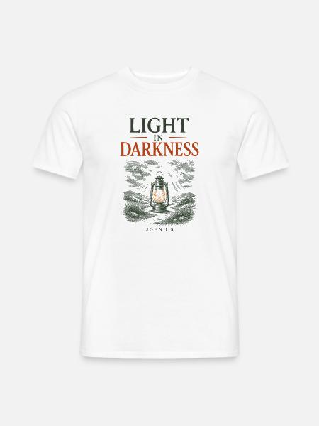 Licht in der Dunkelheit - Männer T-Shirt - Weiß