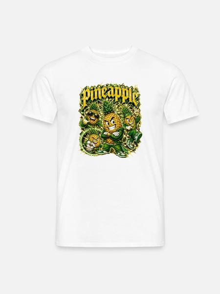 Ananas - Männer T-Shirt - Weiß