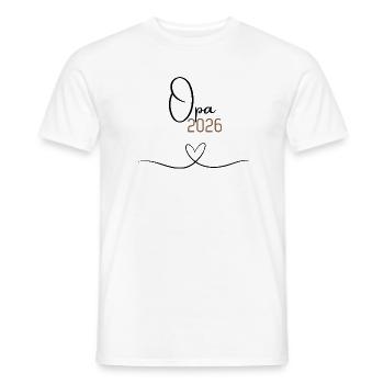 Opa 2026 –Geschenk für Opa since 2026, Weihnachten - Männer T-Shirt - Weiß - Vorne - AI Model Male 178 dark (178cm)