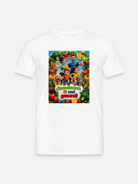 Kochen Küche Familie Essen Lebensmittel Gesund - Männer T-Shirt - Weiß