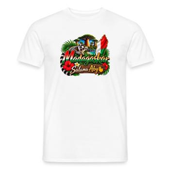 Madagaskar Lemur Tropen Flair - Männer T-Shirt - Weiß - Vorne - AI Model Male 178 dark (178cm)