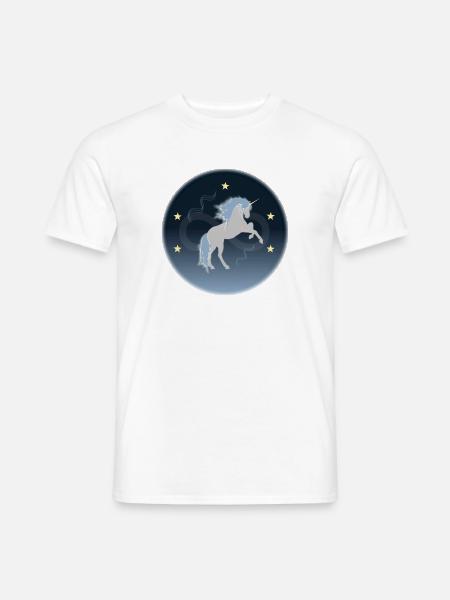 Einhorn - Kraft - Männer T-Shirt - Weiß