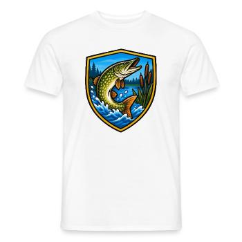 Schildpike am See - Männer T-Shirt - Weiß - Vorne - AI Model Male 178 dark (178cm)