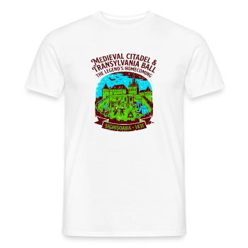 The Medieval Citadel And Transylvania Ball - Männer T-Shirt - Weiß - Vorne - AI Model Male 178 dark (178cm)