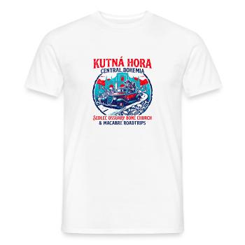 Kutna Hora Sedlec Ossuary Bone Church Macabre - Männer T-Shirt - Weiß - Vorne - AI Model Male 178 dark (178cm)