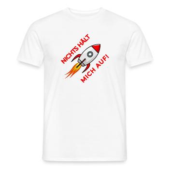 Nichts hält mich auf Rakete - Männer T-Shirt - Weiß - Vorne - AI Model Male 178 dark (178cm)