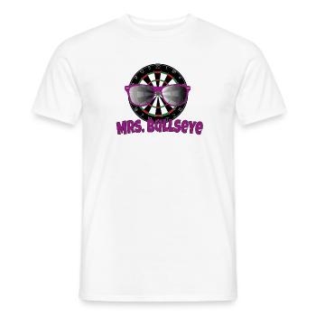 Mrs. Bullseye - Männer T-Shirt - Weiß - Vorne - AI Model Male 178 dark (178cm)
