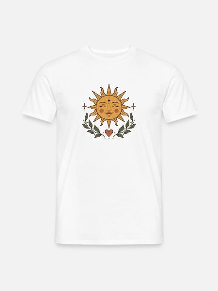 Sonne und Mond – Sonne - Männer T-Shirt - Weiß