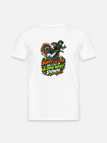 Lange Weg Hinunter Motocross - Männer T-Shirt - Weiß