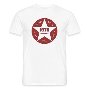 Jahrgang_1976_limited_edition - Männer T-Shirt - Weiß - Vorne - AI Model Male 178 dark (178cm)