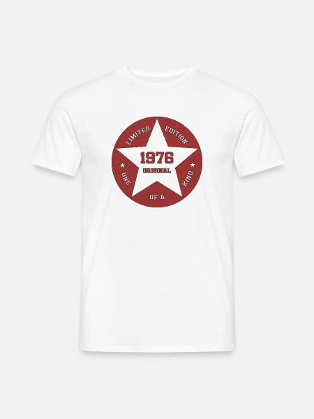 Jahrgang_1976_limited_edition - Männer T-Shirt - Weiß