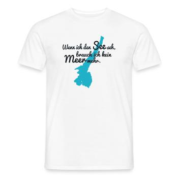 Gardasee - Männer T-Shirt - Weiß - Vorne - AI Model Male 178 dark (178cm)