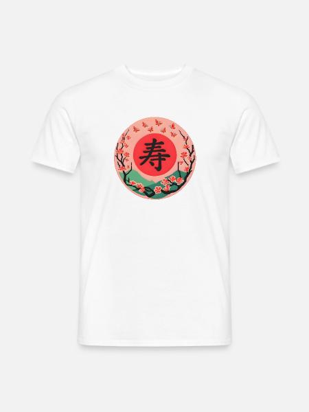 Cherry Blossom - Männer T-Shirt - Weiß